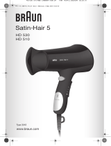 Braun Satin Hair 5 HD 530 Manual do proprietário