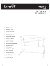Brevi Side bed crib Vicino Manual do proprietário