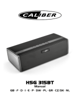 Caliber HSG315BT Manual do proprietário
