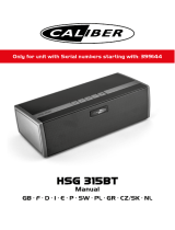 Caliber HSG315BT Manual do proprietário