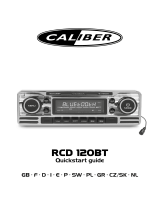 Caliber RCD120BT Guia rápido