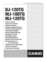 Casio MJ-100TG, MJ-120TG Manual do usuário