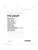 Casio FR-2650T Manual do usuário