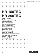 Casio HR-150TEC, HR-200TEC Manual do usuário