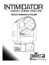 CHAUVET DJ Intimidator Wash Zoom 250 IRC Guia de referência