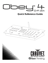 CHAUVET DJ Obey 4 D-Fi 2.4 Guia de usuario