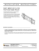 Chief Manufacturing MSP-DCCLCDS Manual do usuário