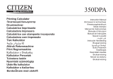 Citizen 350DPA Manual do usuário