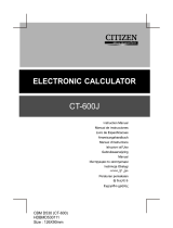 Citizen CT-600J Manual do usuário