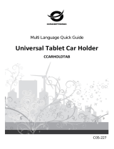 Conceptronic Universal Tablet Car Holder Guia de instalação