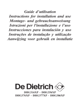 De Dietrich DHG376XP1 Manual do proprietário