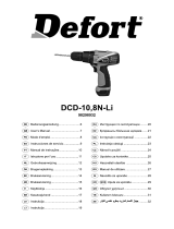 Defort DCD-10.8N-LI Manual do proprietário