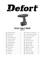 Defort DCD-14N-7-BDK Manual do usuário
