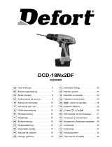 Defort DCD-18Nx2DF Manual do proprietário