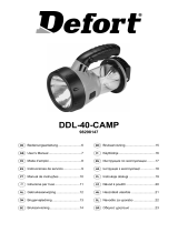Defort DDL-40-CAMP Manual do proprietário
