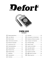 Defort DMM-600 Manual do proprietário