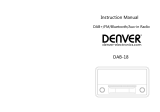 Denver DAB-18 Manual do usuário