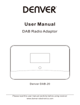 Denver DAB-20 Manual do usuário