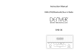 DENVER® DAB+ radio Manual do usuário