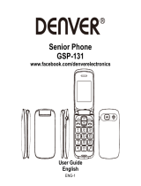 Denver GSP131 Senior Phone Manual do usuário
