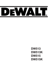 DeWalt DW513 Manual do proprietário