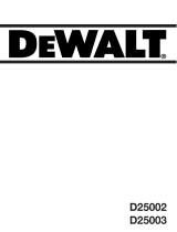 DeWalt D25003 Manual do usuário