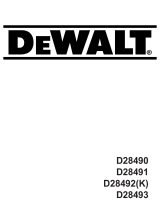 DeWalt D 28492 Manual do proprietário
