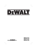 DeWalt dc 415 kl Manual do proprietário