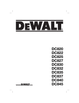 DeWalt DC840 Manual do proprietário