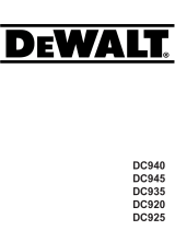 DeWalt DC 920 Manual do proprietário
