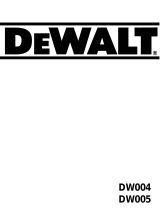 DeWalt DW005 Manual do proprietário