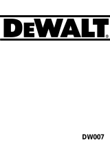 DeWalt DW007 Manual do usuário