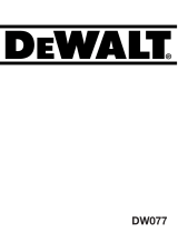 DeWalt DW077 Manual do usuário