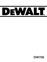 DeWalt DW700 Manual do proprietário