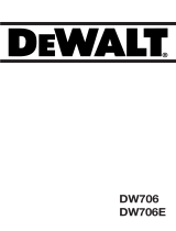 DeWalt DW706E Manual do usuário