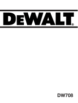 DeWalt Paneelsäge DW 708 Manual do usuário