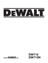 DeWalt DW712N T 2 Manual do proprietário