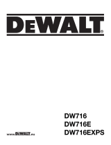DeWalt DW716E Manual do proprietário