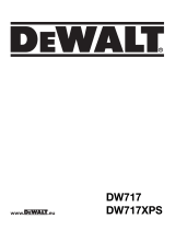 DeWalt DW717XPS T 3 Manual do proprietário