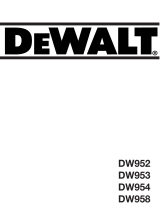 DeWalt dw 954 Manual do proprietário