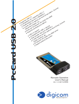 Digicom PC Card USB 2.0 Manual do usuário