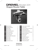 Dremel 231 SHAPER ROUTER TABLE Manual do proprietário