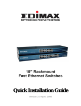 Edimax Rackmount Fast Ethernet Switch Manual do usuário