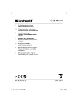 EINHELL TC-CD 18-2 Li-i (2x1,5 Ah) Manual do usuário