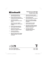 EINHELL TE-CD 18 Li-i BL (2x2,0Ah) Manual do usuário