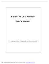 Emprex Color TFT LCD Monitor LM1541 Manual do usuário