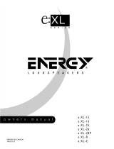 Energy Speaker Systems e:XL-R Manual do usuário