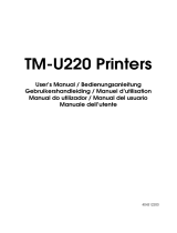 Epson TM-U220 Manual do usuário