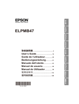 Epson ELPMB47 Low Ceiling Mount Guia de usuario