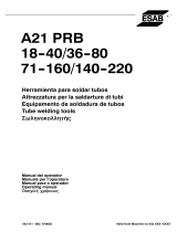 ESAB A21 PRB 140-220 Manual do usuário